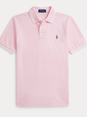 NEW POLO RALPH LAUREN mesh shirt Pink boys xl women’s small S golf tennis